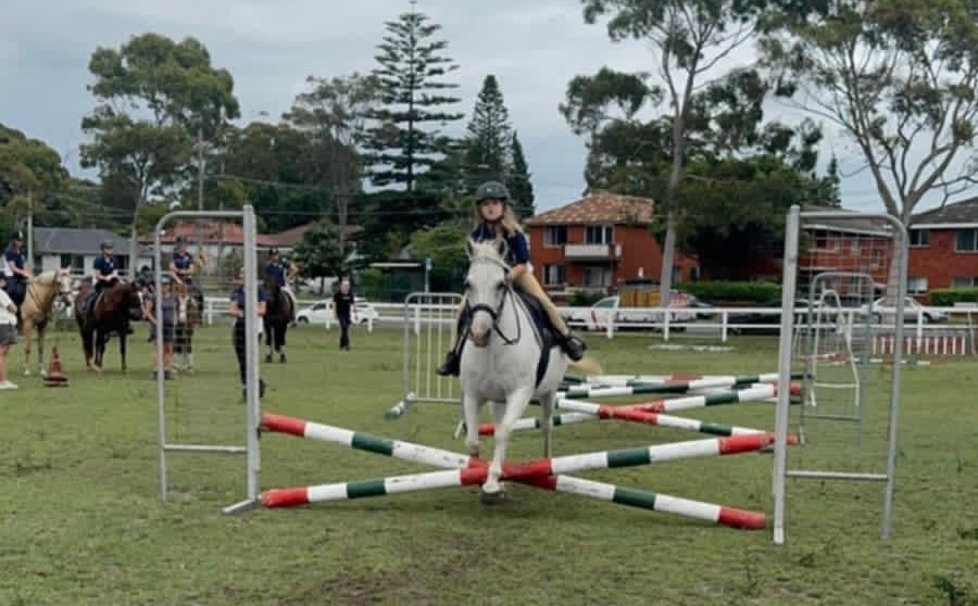 Violet and Cloudy on a training day